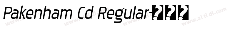 Pakenham Cd Regular字体转换